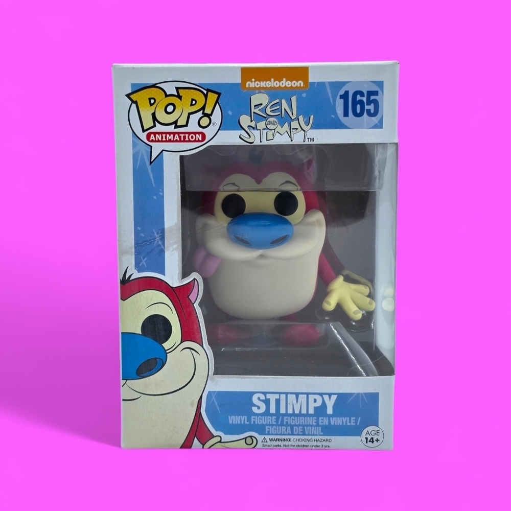 Funko POP! Nickelodeon Ren and Stimpy Stimpy #165 Vinyl Figure